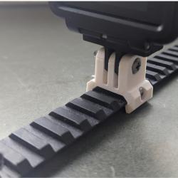 Support Gopro pour rail picatinny