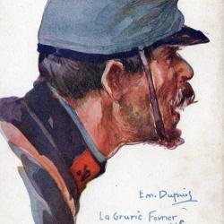 CPA- Emi Dupuis La Gruric F&eacute;vrier 1915 " Nos Poilus -N&deg;7489
