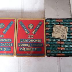 CARTOUCHES 9MM DOUBLE CHARGE