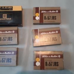lot de six boites de cartouches 8x57 JRS