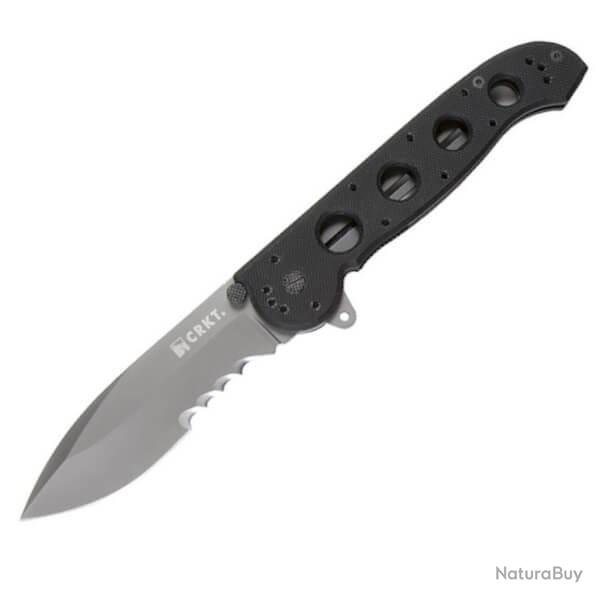 Couteau pliant mixte CRKT "M21-12G" G10 noir