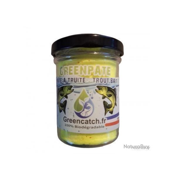 P�te � truite jaune fluo greencatch 50gr/ail