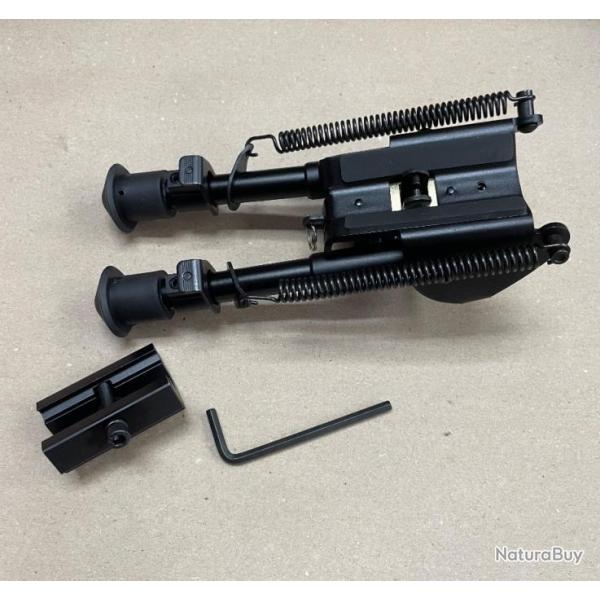 Bipied R�glable 6 Positions 16-23 cm + Adaptateur Picatinny