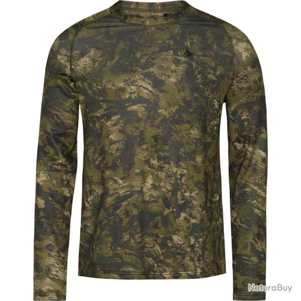 T-SHIRT SEELAND ACTIVE CAMO L/S TAILLE L NEUF