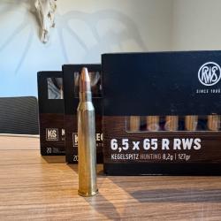 3 bo&icirc;tes 6,5x65R RWS - Ogive KS