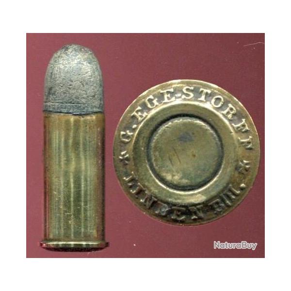 10.6 mm pour Reichsrevolver Allemand 1879 - Beau marquage en relief : G. EGESTORFF + LINDEN B/H +