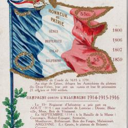 CPA- 55me REGIMENT DINFANTERIE -N&deg;7500