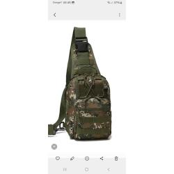 Sac militaire tactique CAMO &agrave; bandouliere Chasse, p&ecirc;che, rando, airsoft, s&eacute;cu...
