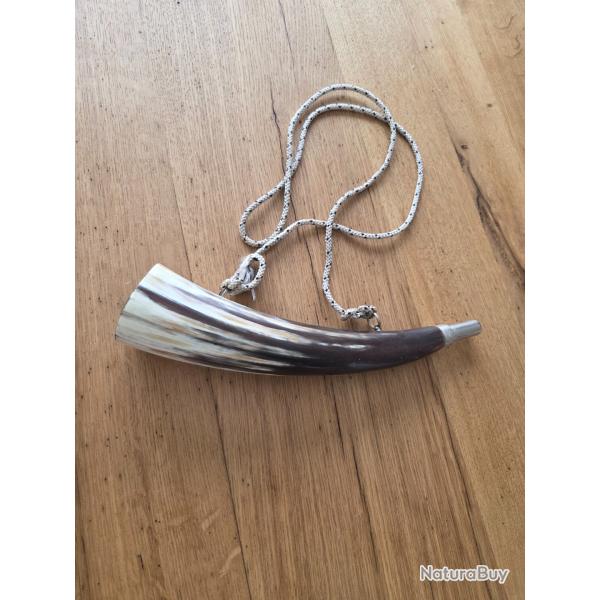 Corne de rappel battue 30cm