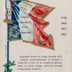 CPA- 14me REGIMENT DE DRAGONS -N&deg;7501