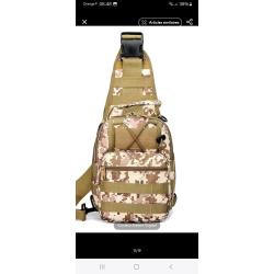 Sac militaire tactique CAMO &agrave; bandouliere Chasse, p&ecirc;che, rando, airsoft, arm&eacute;e, s&eacute;cu...