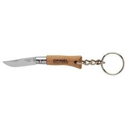 COUTEAU TRADITION OPINEL N2 INOX PORTE CLEF MANCHE HETRE