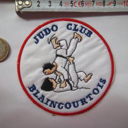 &eacute;cusson sport blaincourtois judo club insigne tissu