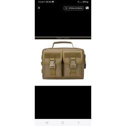 Sac militaire tactique TAN &agrave; bandouliere, poign&eacute;e et USB