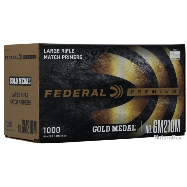 AMORCES FEDERAL GOLD MEDAL LARGE RIFLE 210MI x1000