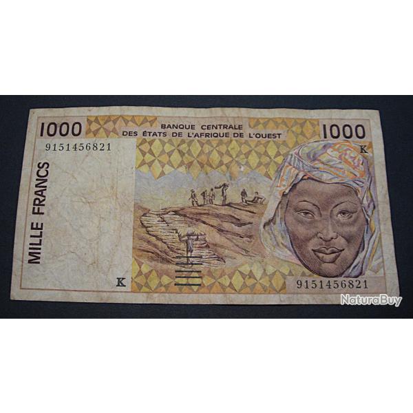 Afrique de l'ouest billet de 1000 francs tb+