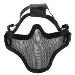 Grille V1 Complete m&eacute;tal - Noir - bas de visage - Nuprol