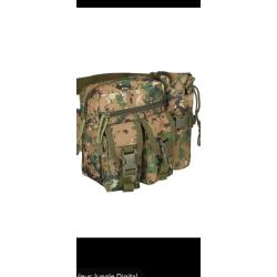 Sacoche banane militaire tactique CAMO jungle  avec porte bouteille
