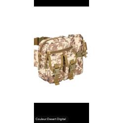 Sacoche banane militaire tactique CAMO DESERT avec porte bouteille