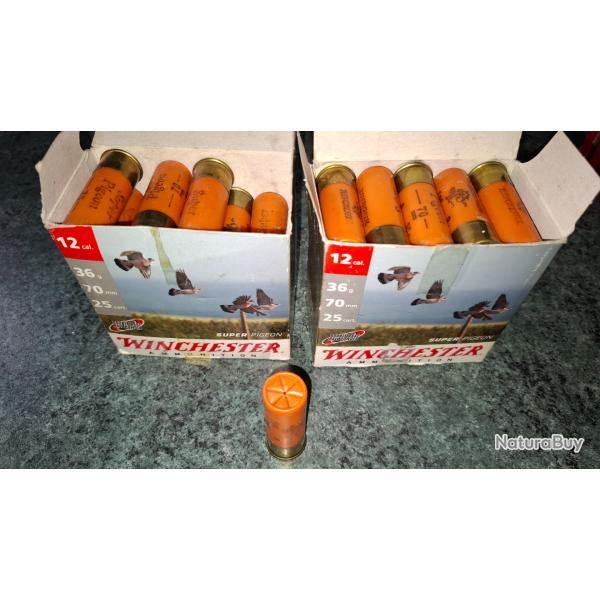 49 CARTOUCHES CALIBRE 12 70 WINCHESTER N�6 SUPER PIGEON