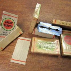 paquet lame rasoir Lucky  ww2 US army seconde deuxi&egrave;me guerre am&eacute;ricain GI sorti de boite