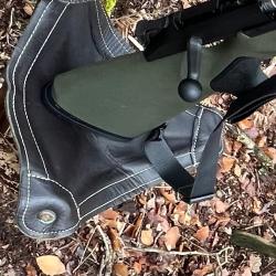 Ensemble crosse plus devant synth&eacute;tique vert pour carabine Beretta BR X1.