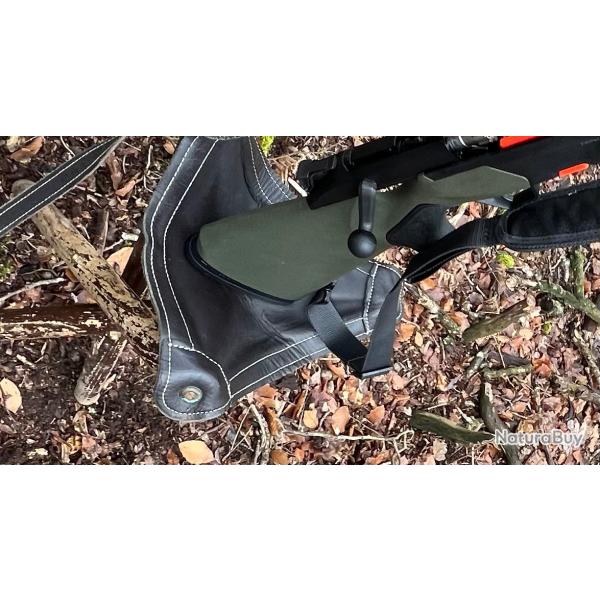 Ensemble crosse plus devant synth�tique vert pour carabine Beretta BR X1.