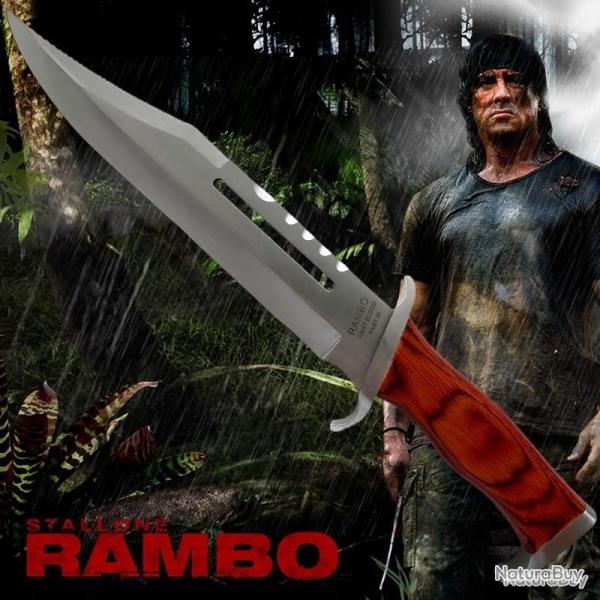 OP Couteau de chasse r�plique bowie RAMBO III lame 28.5 cm