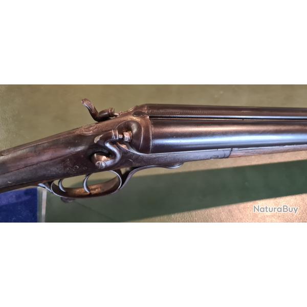 Tr�s beau fusil � chiens st �tienne cal 16 cham 65 CAT D