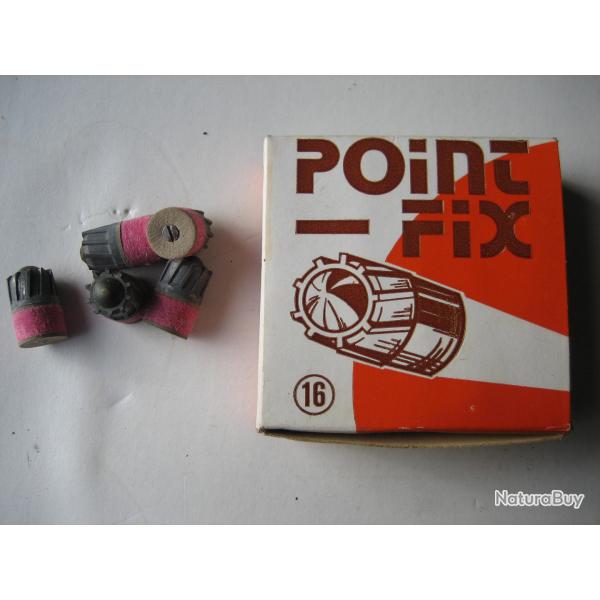 Lot de 5 Balles Brenneke cal 16 avec leurs bourres feutre d'origine tr�s pr�cises