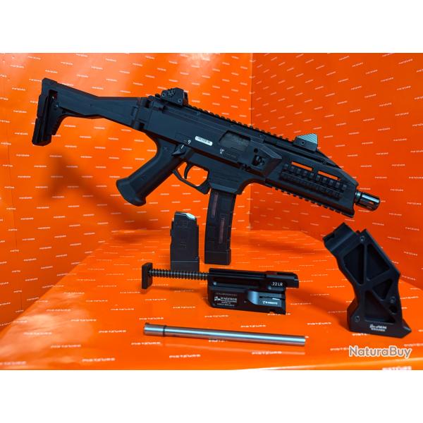 Carabine CZ Scorpion EVO3 S1 cal 9X19 + Conversion JKN cal 22LR