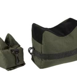 sac de repos de tir - support avant et arri&egrave;re - sac de sable coloris ARMY GREEN