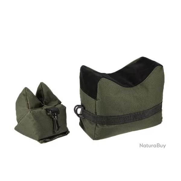 sac de repos de tir - support avant et arri�re - sac de sable coloris ARMY GREEN