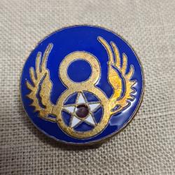Insigne , &eacute;maill&eacute;   8&eacute;me Air Force US WW2