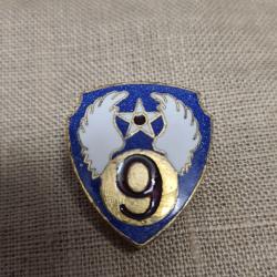 Insigne , &eacute;maill&eacute;   9&eacute;me Air Force US WW2