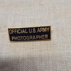 Insigne , &eacute;maill&eacute;  Rectangulaire Photographer US WW2