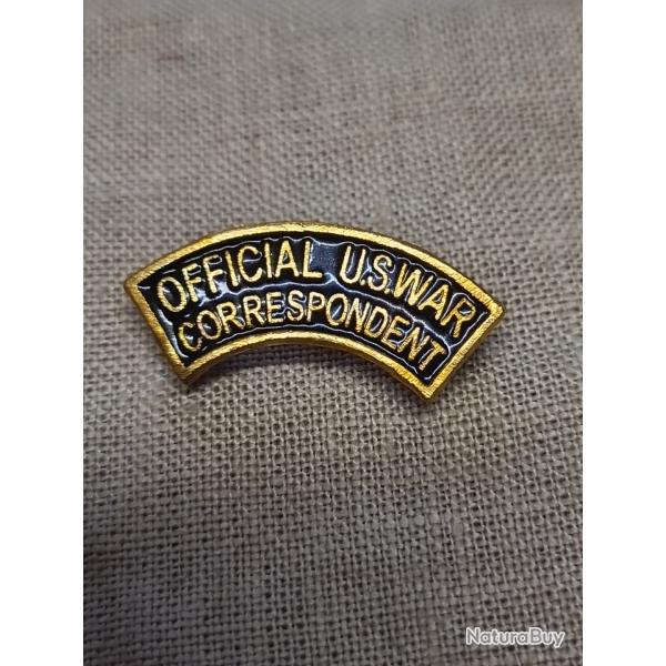 Insigne , �maill�  banane Correspondant US WW2