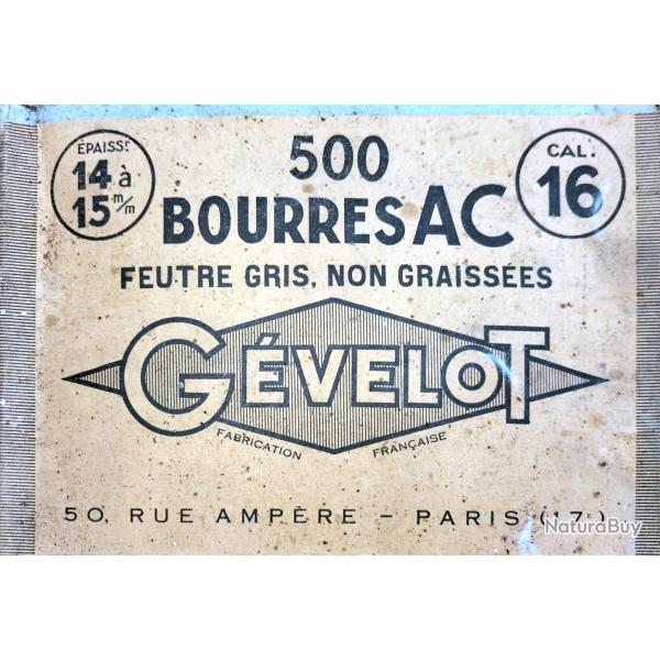 Bourre feutre gris Cal 16