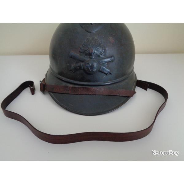 sangle cuir pour Jugulaires de casque Adrian Mle.1915 WW1