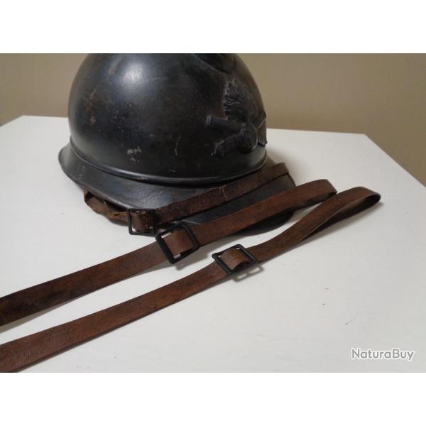 Jugulaires pour casque Adrian Mle. 1915 14/18-WW1 (lot de 2)