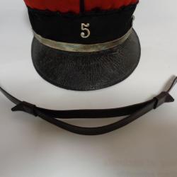 Jugulaire cuir pour k&eacute;pi troupe Mle. 1884 14/18-WW1