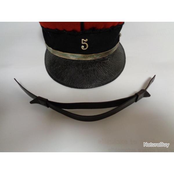 Jugulaire cuir pour k�pi troupe Mle. 1884 14/18-WW1