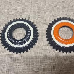 Paire de cocarde PRUSSE/COULEURS NATIONALES pour casque &agrave; pointe WW1