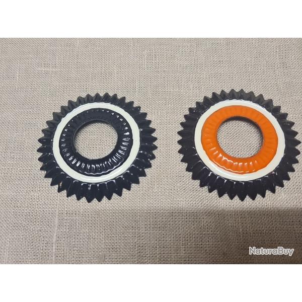 Paire de cocarde PRUSSE/COULEURS NATIONALES pour casque � pointe WW1