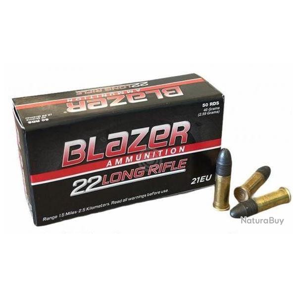 Cartouches CCI BLAZER Calibre 22LR - 40gr - Boite de 50 unit�s