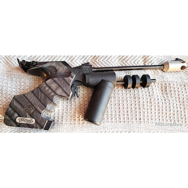 Pistolet comp�tition Walther CPM1 CO2 cal. 4.5mm droitier OU gaucher + mallette alu
