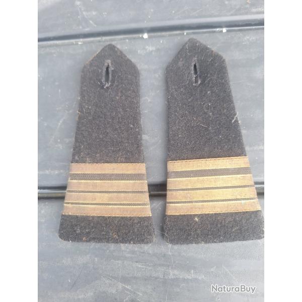 paire de Fourreaux d'Epaule Grade Commandant Apr�s-guerre France
