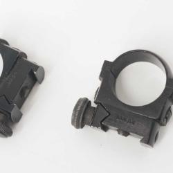 MONTAGE R&Eacute;GLABLE EN D&Eacute;RIVE PARKER HALE WINDAGE ARAS4 LUNETTE 25/26MM SUR RAIL 20MM