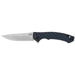 Couteau Pliant Zero Tol&eacute;rance Mod&egrave;le 450 Blue Carbon Fiber
