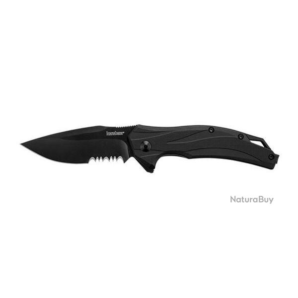 Couteau Pliant Kershaw Lateral lame mixte noire